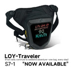 Riñonera Impermeable para Motocicleta con Pantalla LED Inteligente