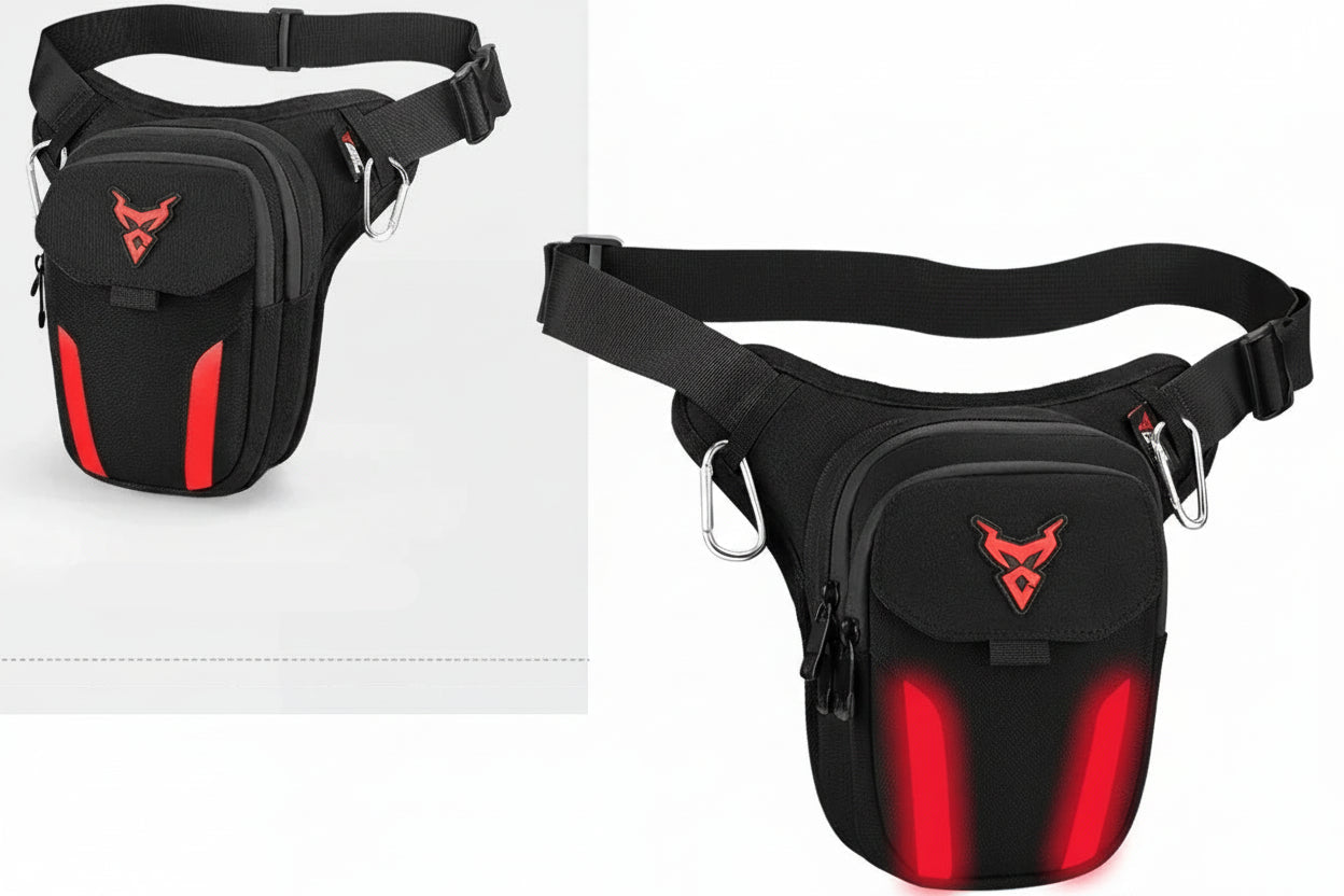 Riñonera de Pierna con LED – MOTOCENTRIC MC150